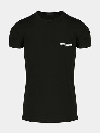 Cotton t-shirt with logo lettering - 1