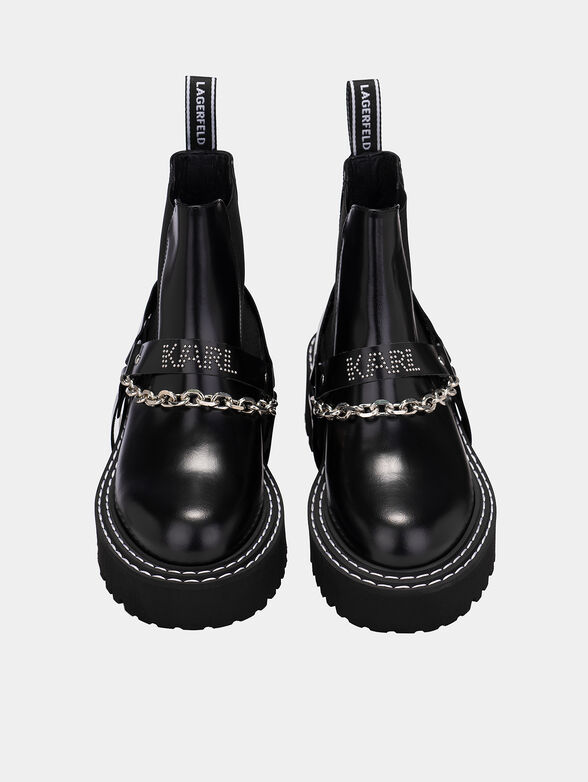  PATROL ankle boots with accent chain - 5