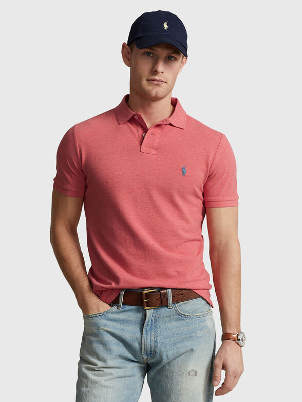 Polo shirt with contrast logo - 1