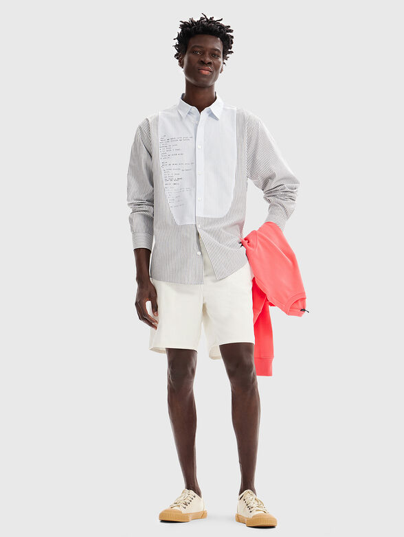 Cotton stripe shirt  - 2