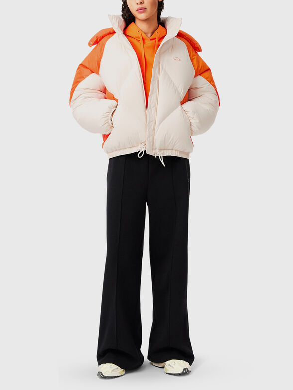 Short oversized hooded puffed jacket - 2