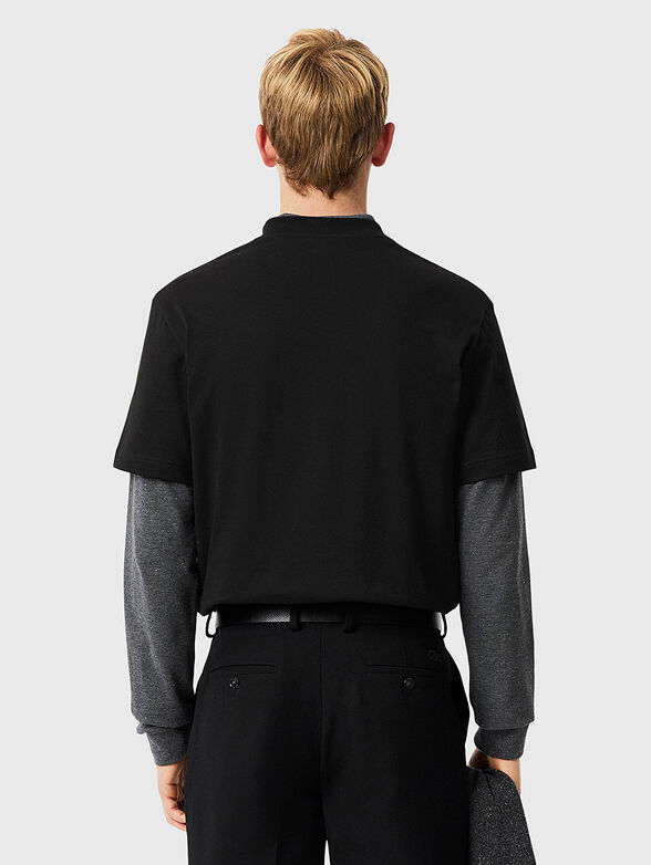 Cotton T-shirt with oval neckline - 3