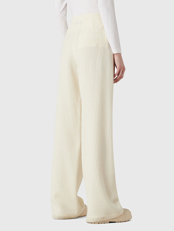 Wide leg trousers in wool blend - 2