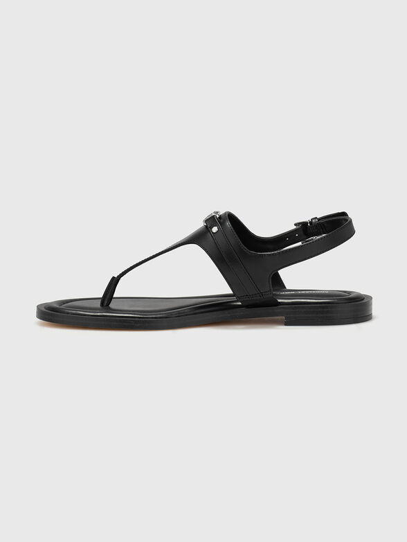 MANY Black leather sandals - 4