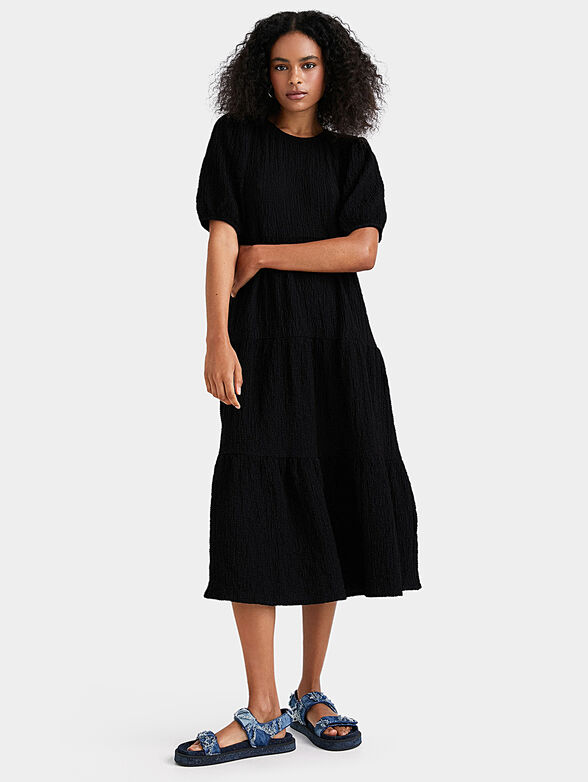 Midi black dress - 1
