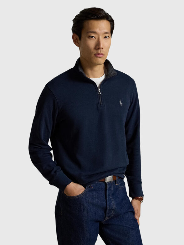 Cotton-blend sweatshirt - 1
