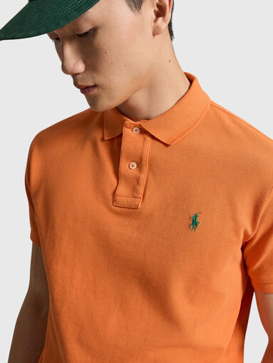 Orange cotton Polo shirt - 4