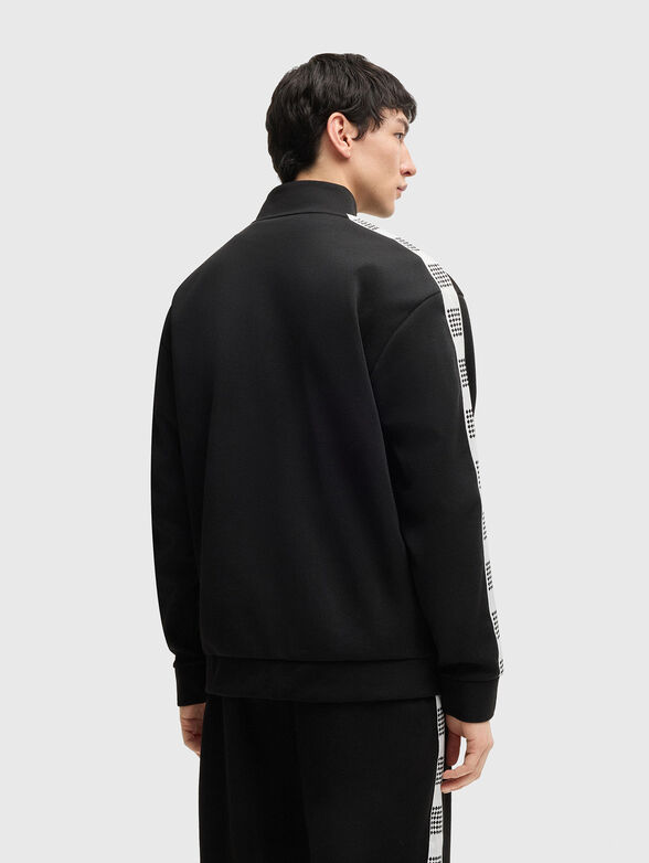Sweatshirt with zip and contrast edge - 2
