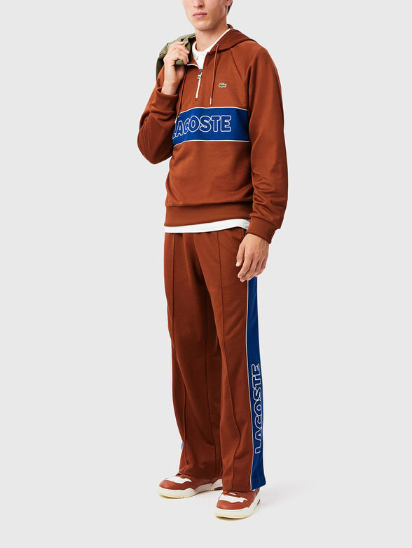 Sports trousers with contrast trims - 1