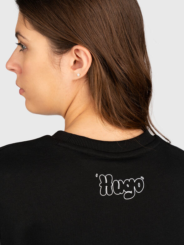 Oversized sweatshirt with logo print - 4