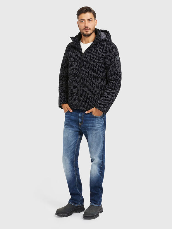  Down jacket with monogram print  - 2