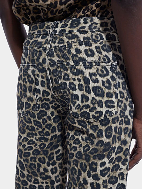 Leopard print jeans - 3