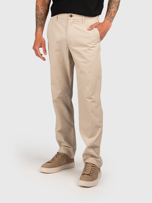 Cotton chino pants