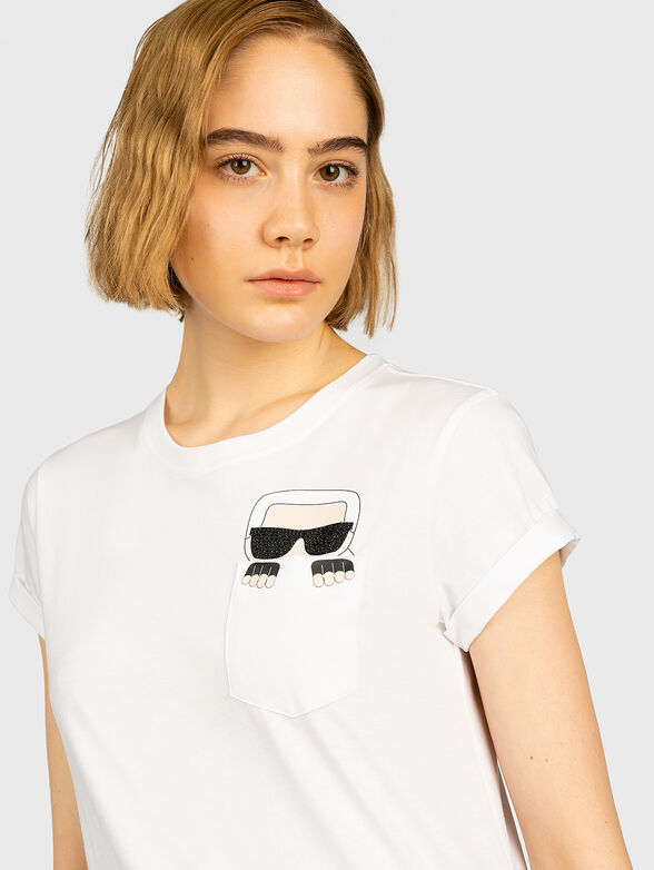 K/IKONIK Black cotton T-shirt  - 2