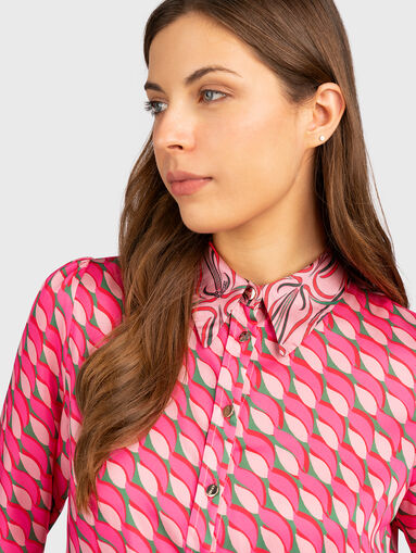 Shirt with multicolour print - 5