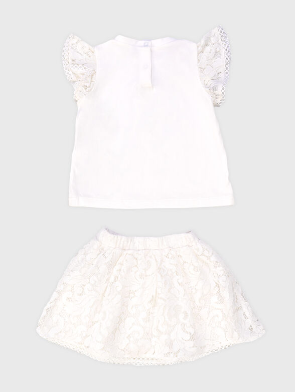Two-piece set with lace - 2