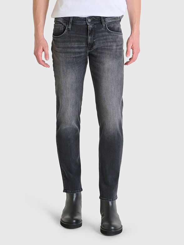 KURT black jeans with mid-waist  - 0