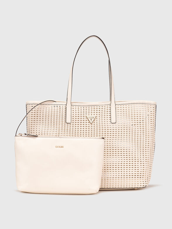 BRIGITTA perforated shopper bag - 1