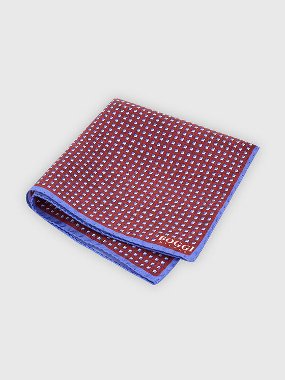 Silk pocket square with print - 1