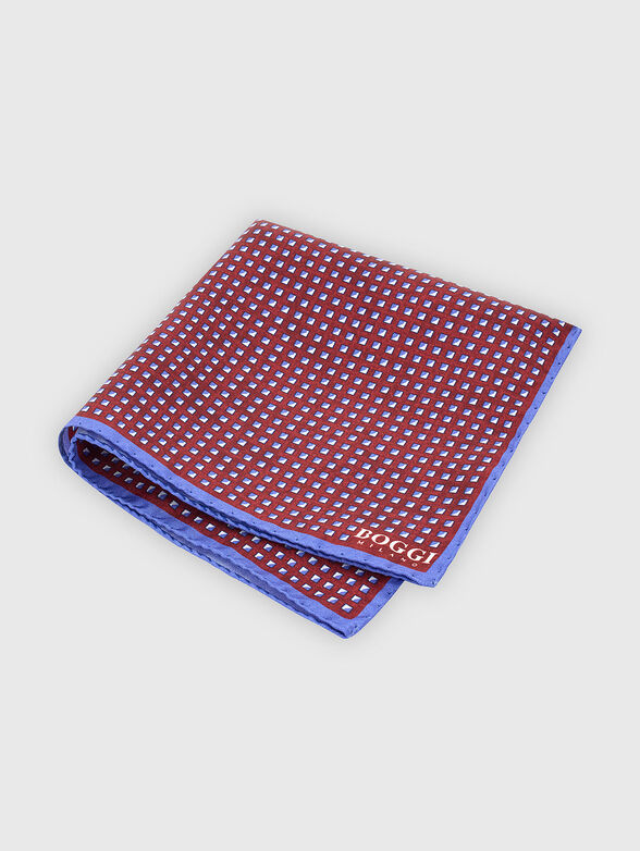 Silk pocket square with print - 1