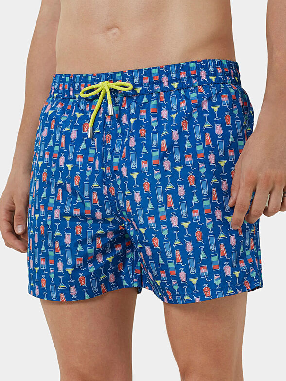 BALI BEACH CLUB swim trunks with colorful print - 1