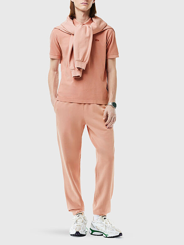 Unisex polo-shirt in blue colour - 2