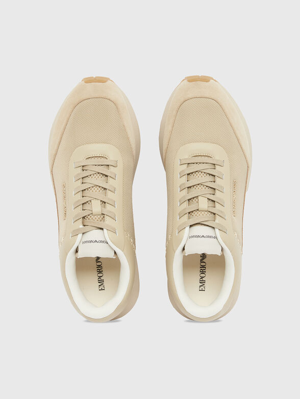 Suede sneakers with logo detail - 5