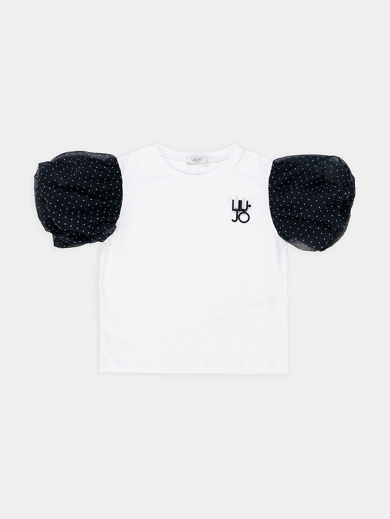 T-shirt with accent short sleeves - 3