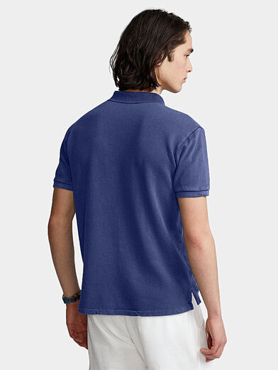 Blue Polo-shirt with logo - 4