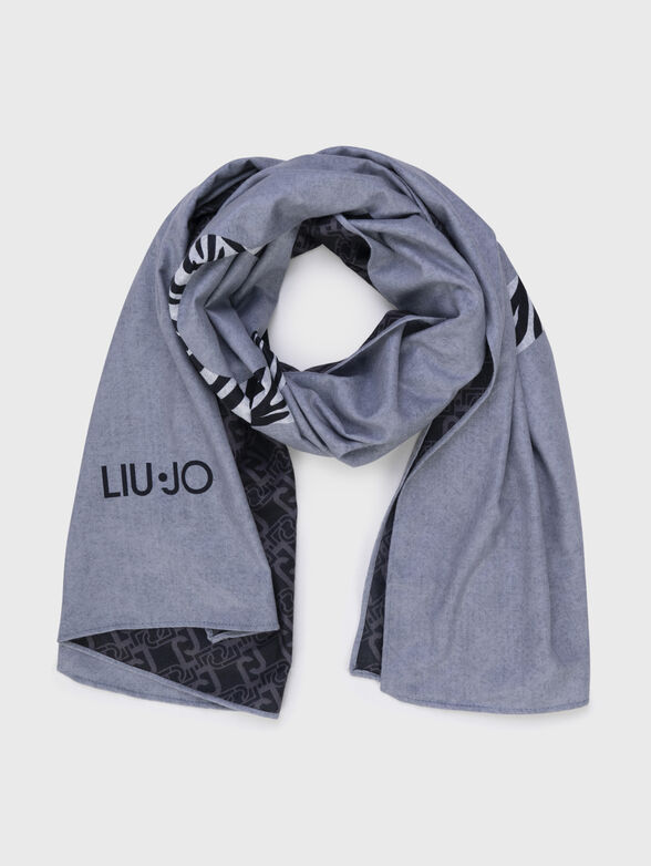 Scarf with logo print - 1