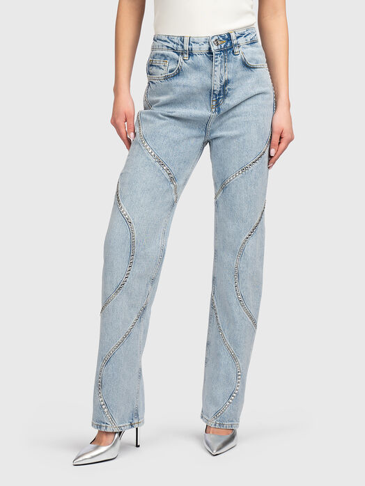 Jeans with rhinestones