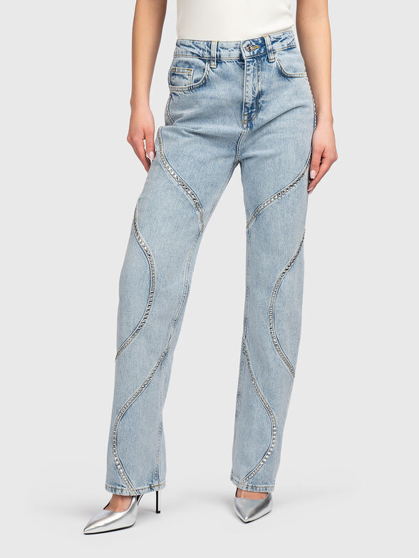 Jeans with rhinestones - 1