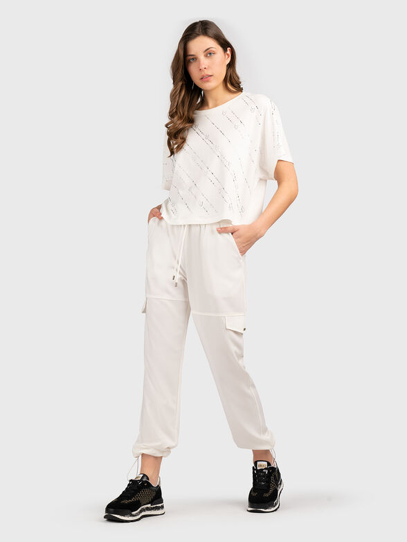 BLack T-shirt with rhinestones - 2