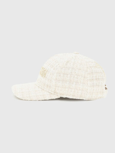 Bouclé hat with logo - 3