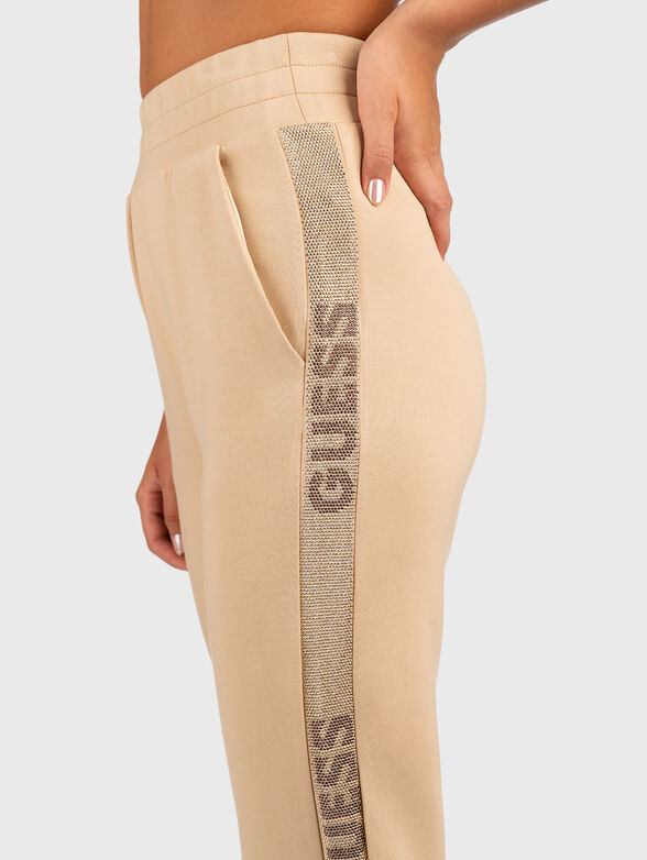 Sports pants with studs stripes - 3
