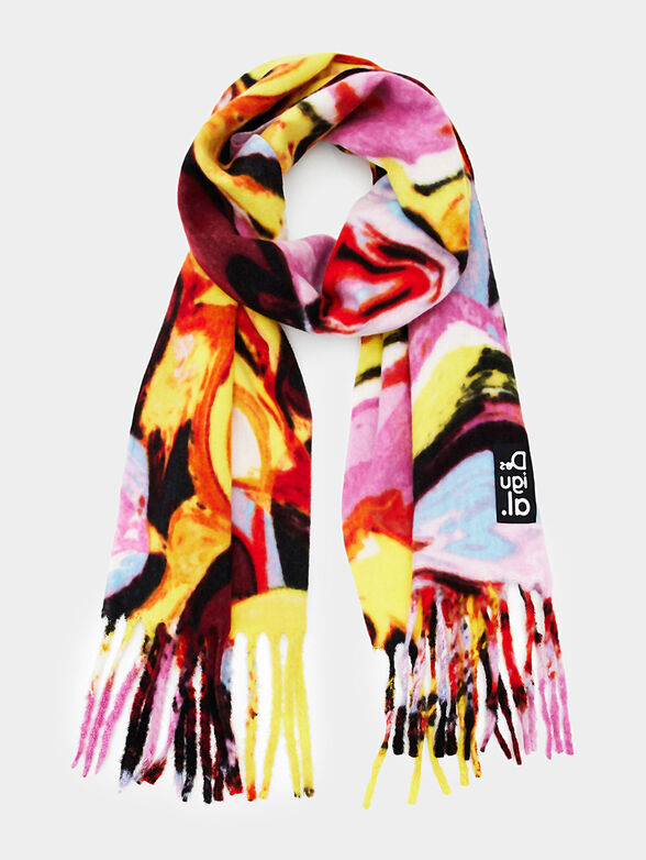 INCA CORK FUR scarf with fringe - 1