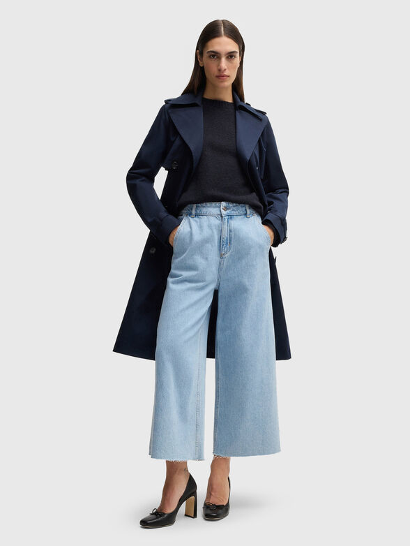 High-waisted jeans with wide legs - 4