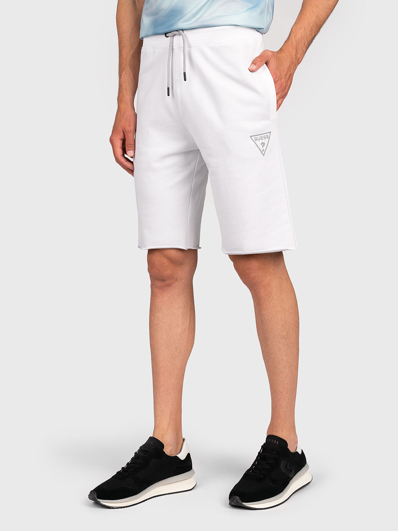 Guess white shorts best sale