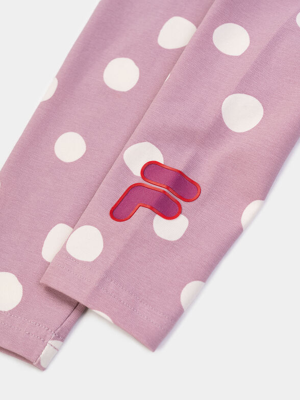 BERGAMO leggings with dotted pattern - 4