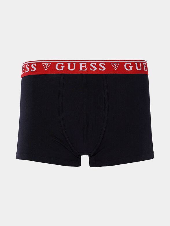Set of three cotton boxers in black - 1