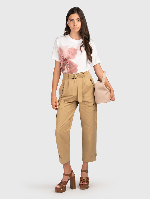 KIM T-shirt with floral accent - 2