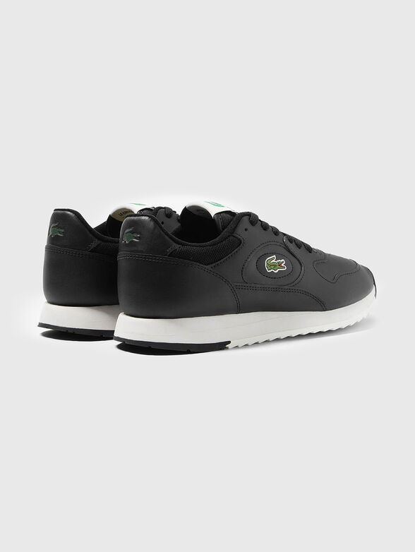 LINETRACK 2231 leather sneakers with logo detail  - 3