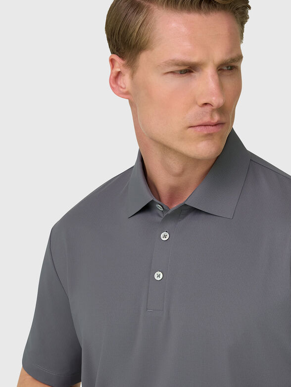 Grey polo shirt - 4