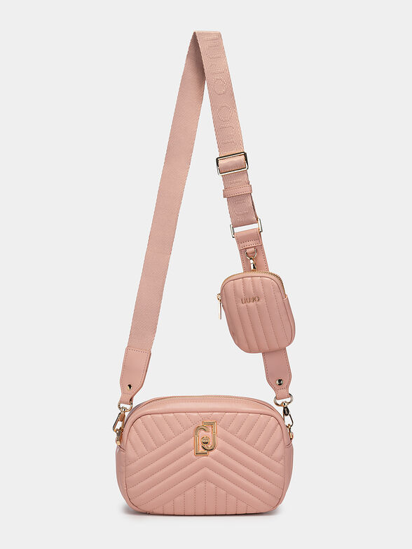 Black crossbody bag with mini purse - 2