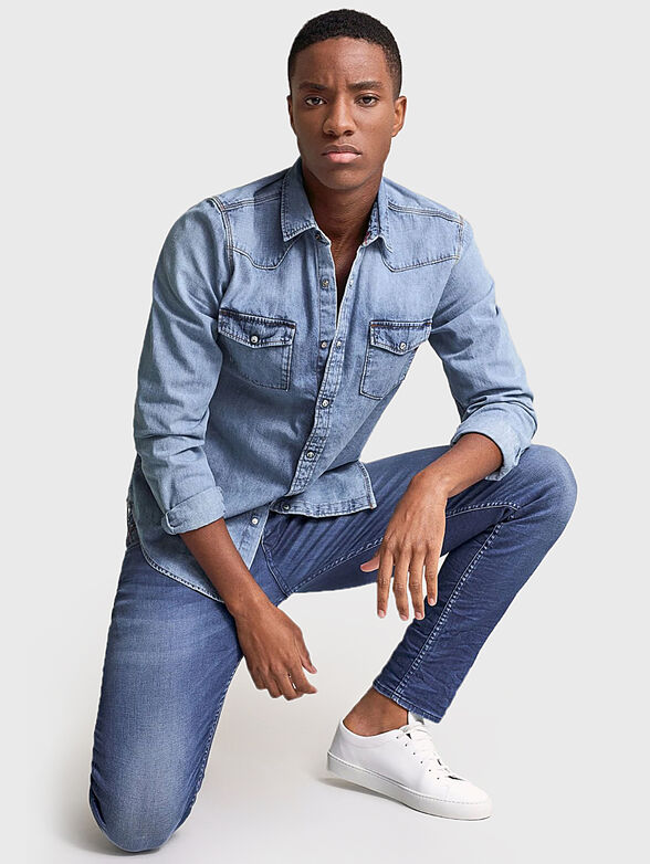 SLENDER Slim jeans with washed effect - 6