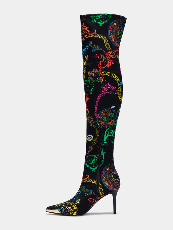 Boots with attractive colorful print - 4