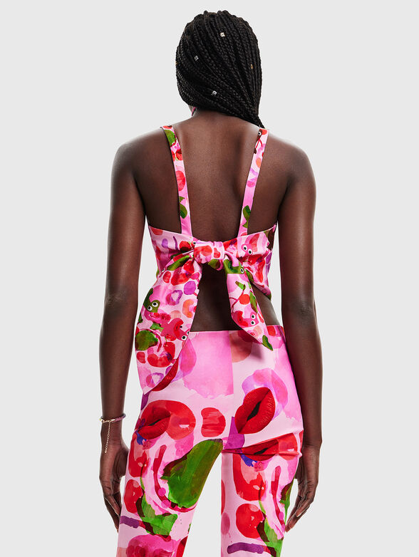 LYL-LACROIX top with accent back and print - 3