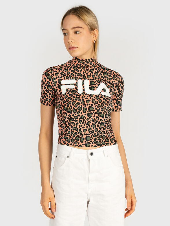 EVERY Cotton T-shirt with leopard print - 1