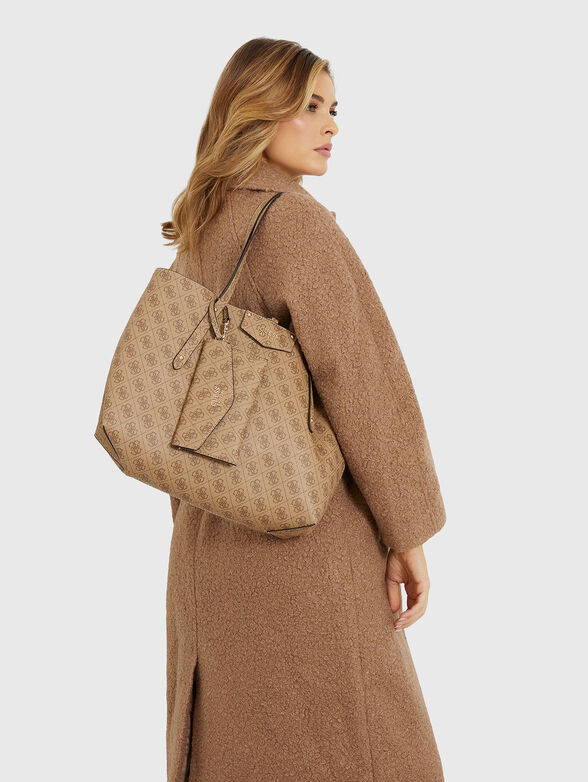 Shopper bag with monogram print - 2