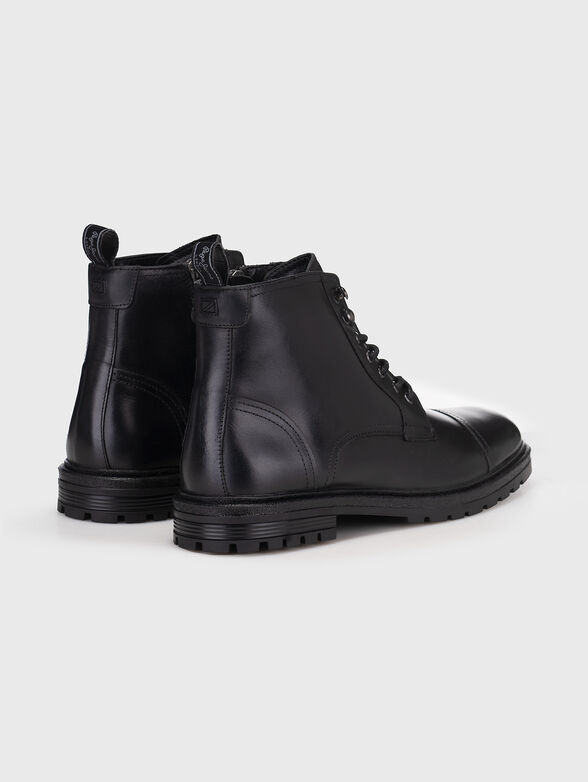 LOGAN black leather boots - 2